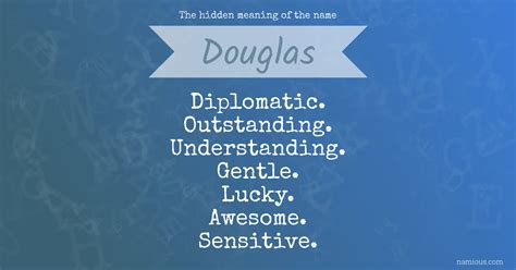 what does douglas mean.